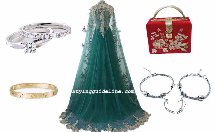 How to accessorize green dress for a wedding