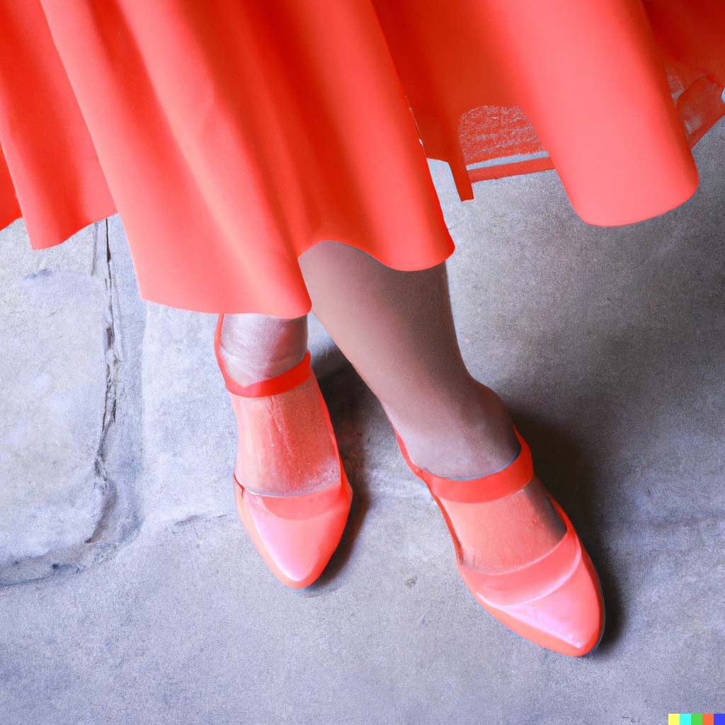 What color shoes to wear with coral dress