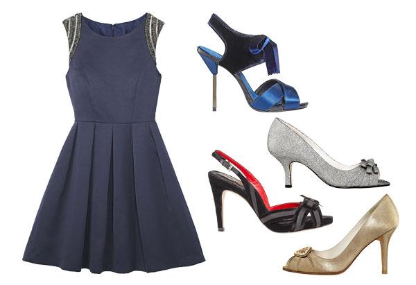 What Color Shoes To Wear With Navy Prom Dress