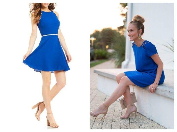 What Color Dress To Wear With Blue Shoes
