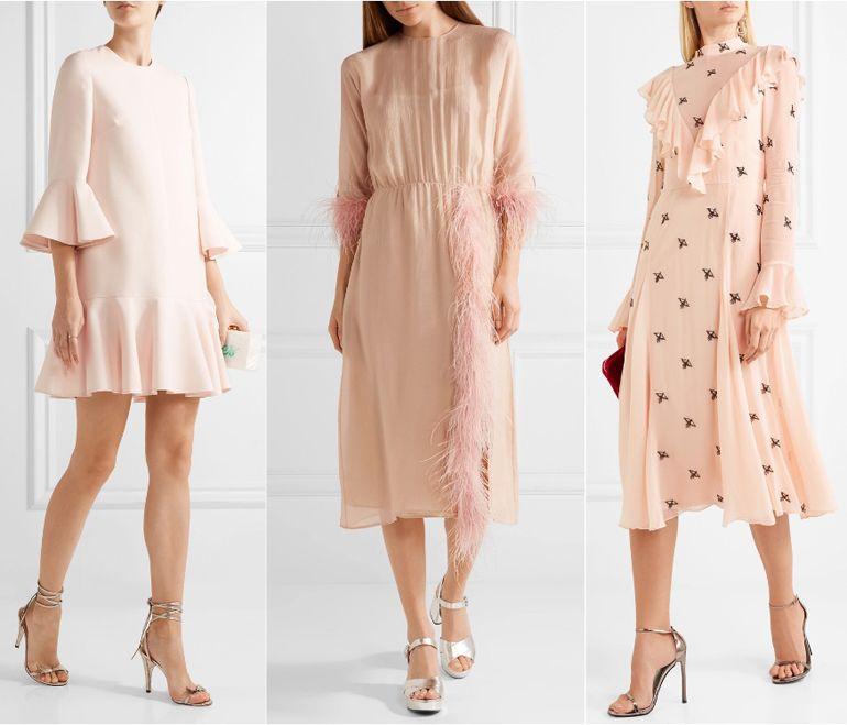 What Shoe Color Goes With Dusty Rose Dress