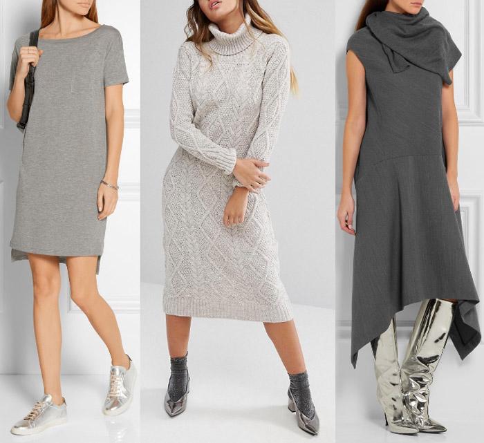 What Colour Heels With Grey Dress